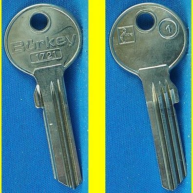 Schlüsselrohling Börkey 1721/1 - für verschiedene Elca, Evva / Profilzylinder +