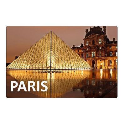 Paris Louvre Kühlschrankmagnet Frankreich
