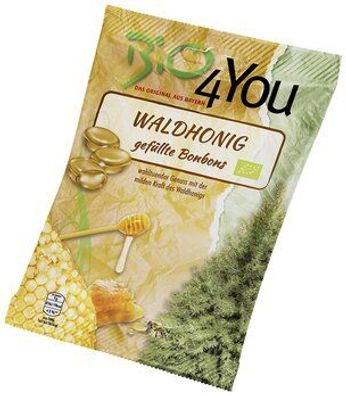 Bio4You 6x Bio-Bonbon-Waldhonig, gefüllt 75g