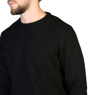100% Cashmere - Bekleidung - Pullover - C-NECK-M-900-BLACK - Herren - Schwartz