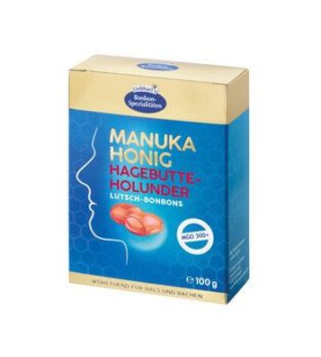 Liebhart´s Gesundkost 6x Bio Manuka Honig Hagebutte-Holunder Bonbons 100g