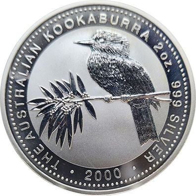 Australien Kookaburra - 2000 2 Oz Silber*