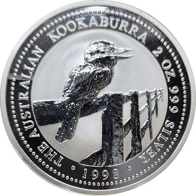 Australien Kookaburra - 1998 2 Oz Silber*