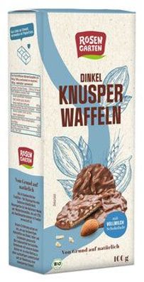 Rosengarten 6x Dinkel-Knusperwaffeln Vollmilch 100g