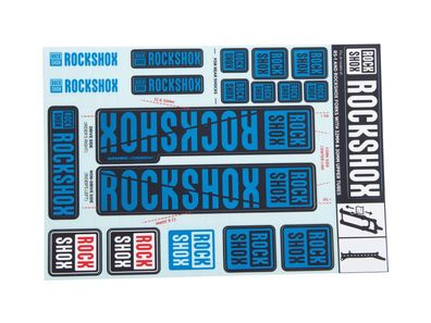 Rockshox Dekorsatz Passend für Decal Kit blau