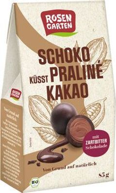 Rosengarten Schoko küsst Praliné Kakao 85g
