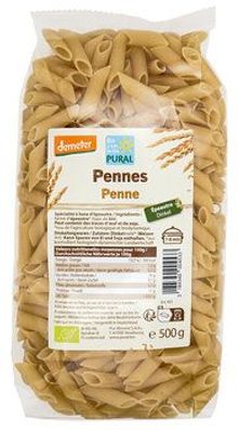 Pural 3x Dinkel Penne hell demeter 500g