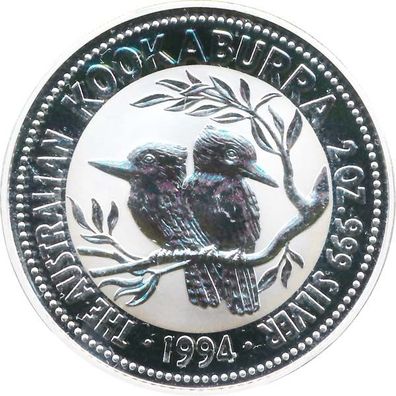 Australien Kookaburra - 1994 2 Oz Silber*