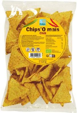 Pural 3x Chips'O maïs Chili 125g