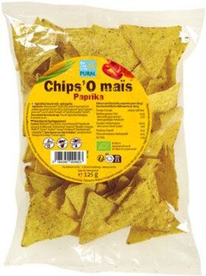 Pural Chips'O maïs Paprika 125g