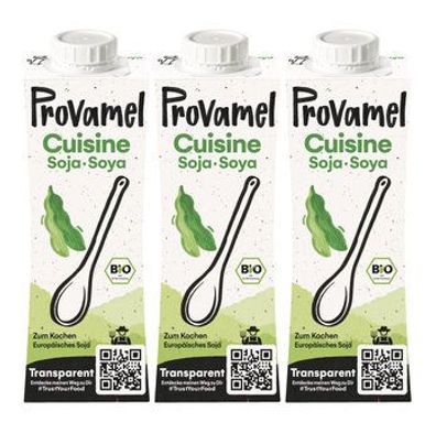 Provamel 6x Provamel Bio Soja Cuisine 3x250ml