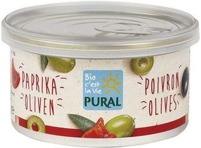 Pural Pflanzlicher Aufstrich Paprika Oliven palmölfrei 125g