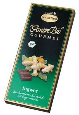 Liebhart´s Gesundkost Bio-Ingwer-Zartbitter-Schokolade 100g