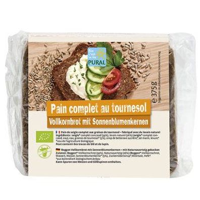 Pural 6x Roggen VK-Schnittbrot mit Sonnenblumenkernen 375g