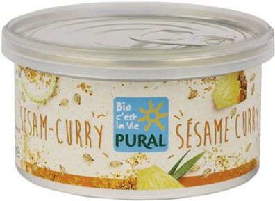 Pural 6x Pflanzlicher Aufstrich Sesam-Curry palmölfrei 125g