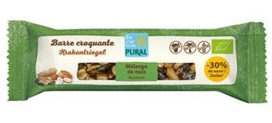 Pural 6x Nussmix Krokantriegel -30% Zucker 35g