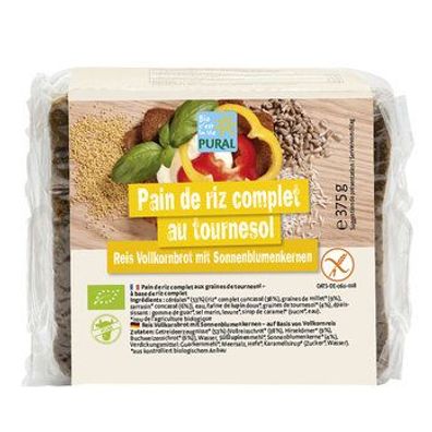 Pural 3x Reis VK-Schnittbrot mit Sonnenblumenkernen glutenfrei 375g