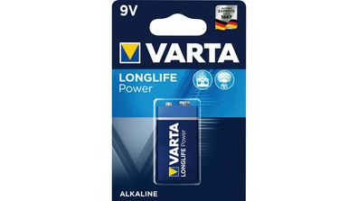 VARTA Batterie "Longlife Power - High En E-Block (6LR61, 9 V), 1 Stück