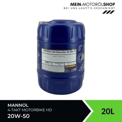Mannol 4-Takt Motorbike HD 20W-50 20 Liter