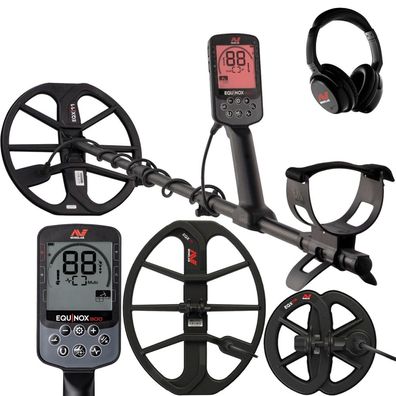 Minelab Equinox 900 Multifrequenz Metalldetektor + Minelab EQX15 38x30cm Suchspule