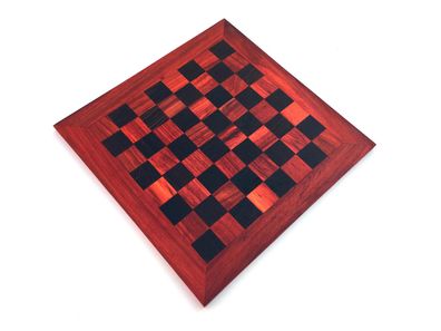 Schachspiel rot gerade Kante Größe wählbar ohne Schachfiguren Brett,