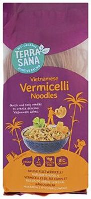 TerraSana 6x Vietnamesische Vermicelli Naturreisnudeln 250g