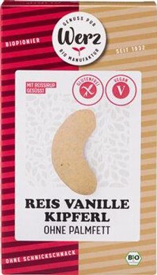 Naturkornmühle Werz 3x Vanille Kipferl, Reis Vollkorngebäck, glutenfrei 125g