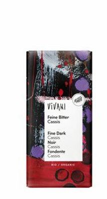 Vivani 6x Feine Bitter Cassis 100g