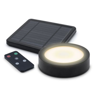 LED Solar Magnet Leuchte - 12 cm - Garten Pavillon Lampe Schirm Zelt Beleuchtung