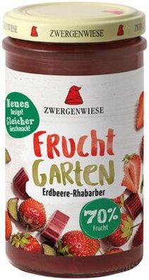 Zwergenwiese FruchtGarten Erdbeere-Rhabarber 225g