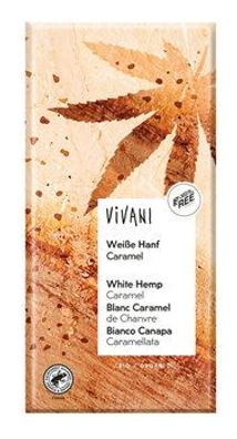 Vivani 6x Weiße Vanille Hanf Caramel Crunch 80g