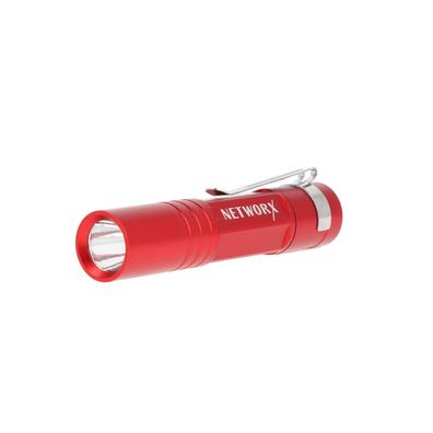 Networx Taschenlampe Flash Lihght FL-70 LED Licht mit Clip rot