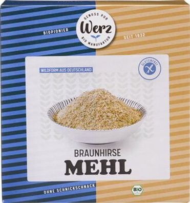 Naturkornmühle Werz 6x Braunhirse Mehl, glutenfrei 500g