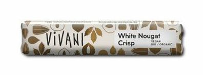 Vivani 6x White Nougat Crisp Riegel 35g