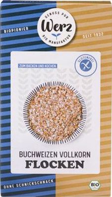 Naturkornmühle Werz 6x Buchweizen Vollkorn Flocken, glutenfrei 250g