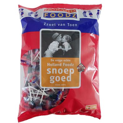 Holland Foodz Zungenmaler Knots Lutscher in blau einzeln verpackt 1000g