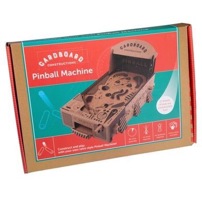 Baue deine eigene Pinball Flipperautomat Bausatz aus Pappe Bastelset Komplettset