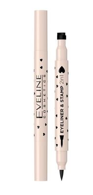 Eveline Kosmetik, Eyeliner & Stempel Stift 2-in-1 Nr 1