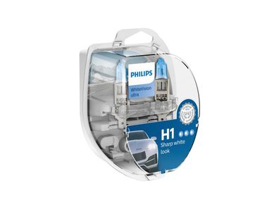 Philips Hauptlampe "WhiteVision ultra" H 2 Stück in Kunststoffbox