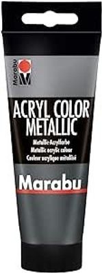Marabu Acrylfarbe Acryl Color Metallic Anthrazit Künstler Malfarbe Acrylmalen