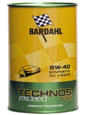 Bardahl Technos C60 Motor Oil 5W-40 exceed - 1 Liter-Dose