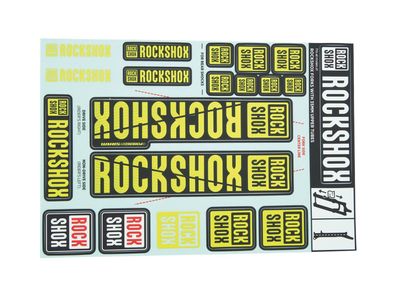 Rockshox Dekorsatz Passend für Decal Kit gelb