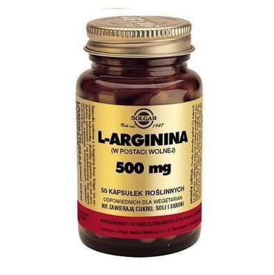 Solgar L-Arginin Kapseln - 500 mg, 50 Stück