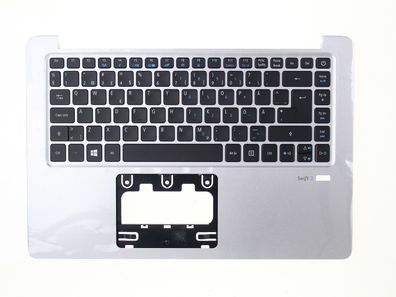 Acer Swift SF314-51 Gehäuse Palmrest Tastatur QWERTY Swedish SILBER 6B. GKBN5.021