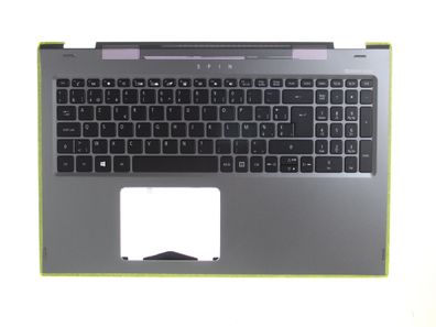 Acer Spin SP515-51N Gehäuseoberteil Palmrest Tastatur AZERTY Belgium 6B. GSFN1.004