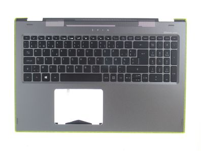 Acer Spin SP515-51GN Gehäuseoberteil Palmrest Tastatur AZERTY Belgium