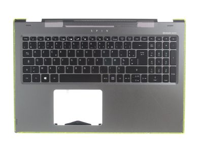 Acer Spin SP515-51GN Gehäuseoberteil Palmrest Tastatur AZERTY French