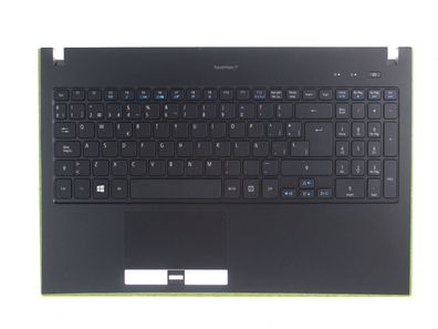 Acer TravelMate TMP658 Palmrest Gehäuseoberteil Tastatur QWERTY Spain