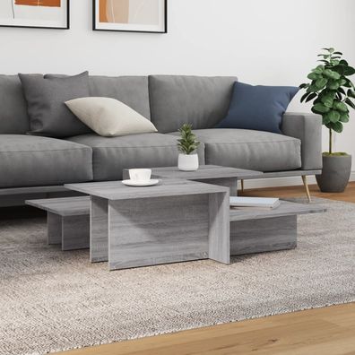 Couchtische 2er-Set aus grauem Sonoma-Holz