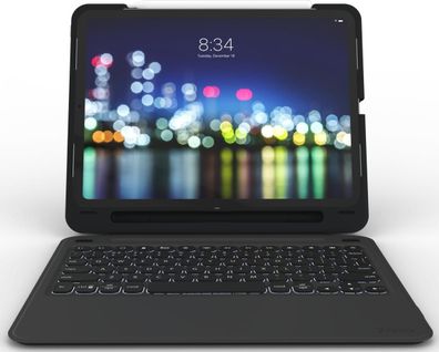 ZAGG Tastatur Slim book go Apple iPad Pro 11 Zoll QWERTZ Cover Case schwarz